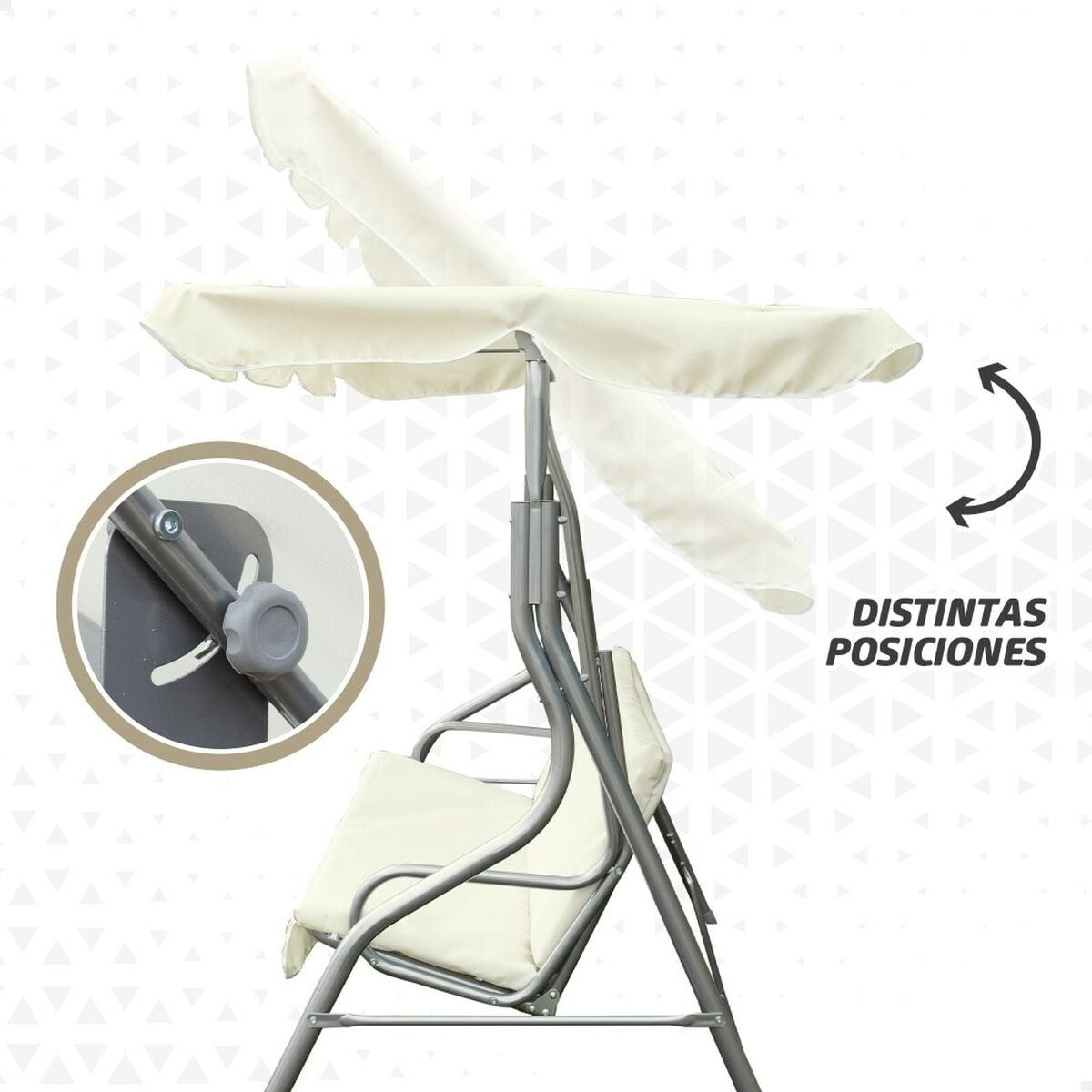 Outdoor Patio Swing Bench with Canopy – Comfortable Garden Seating