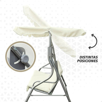 Outdoor Patio Swing Bench with Canopy – Comfortable Garden Seating