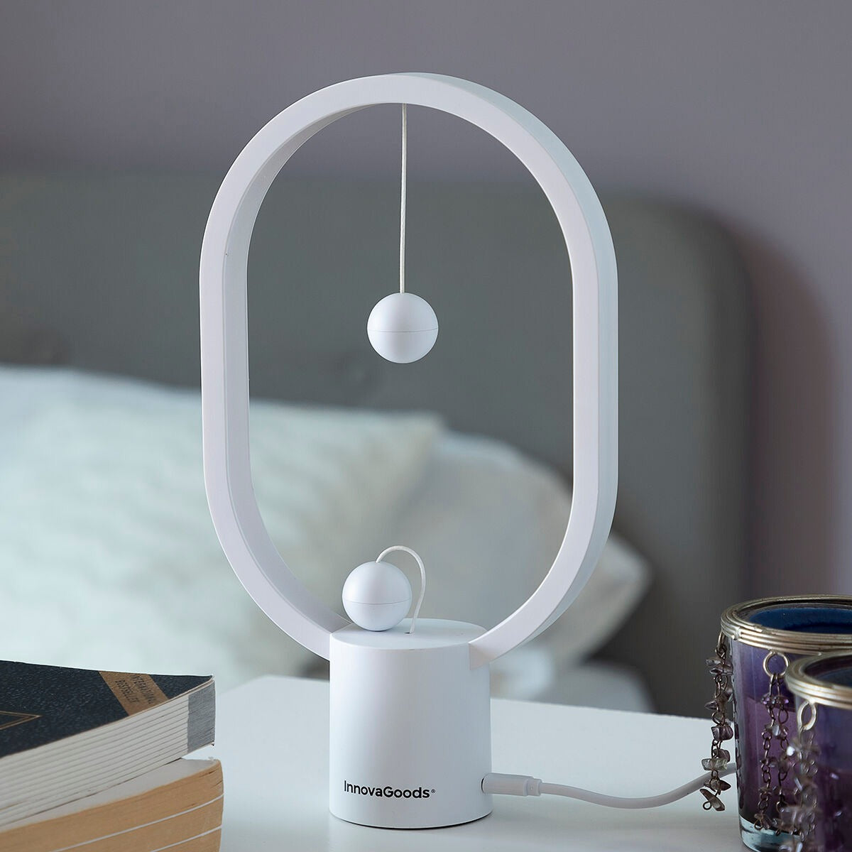 Magnetic Floating LED Lamp – Modern USB Rechargeable Decorative Table Light