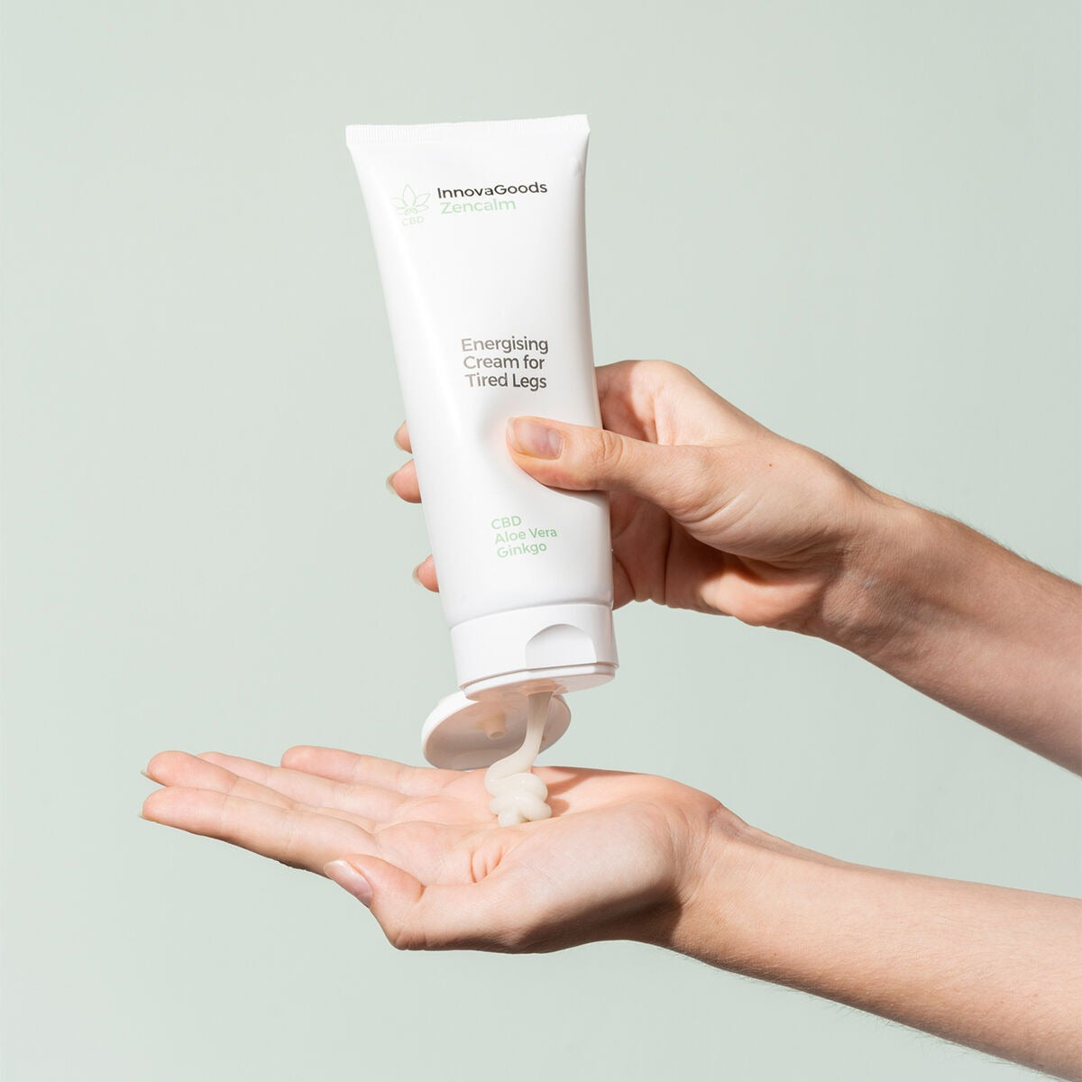 Energising CBD Leg Cream 200ml – Soothing Aloe Vera & Ginkgo Body Cream for Tired Legs