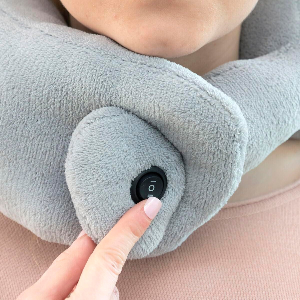 Electric Neck Massager with Heat – Relaxing Cervical Massage Pillow for Home & Travel
