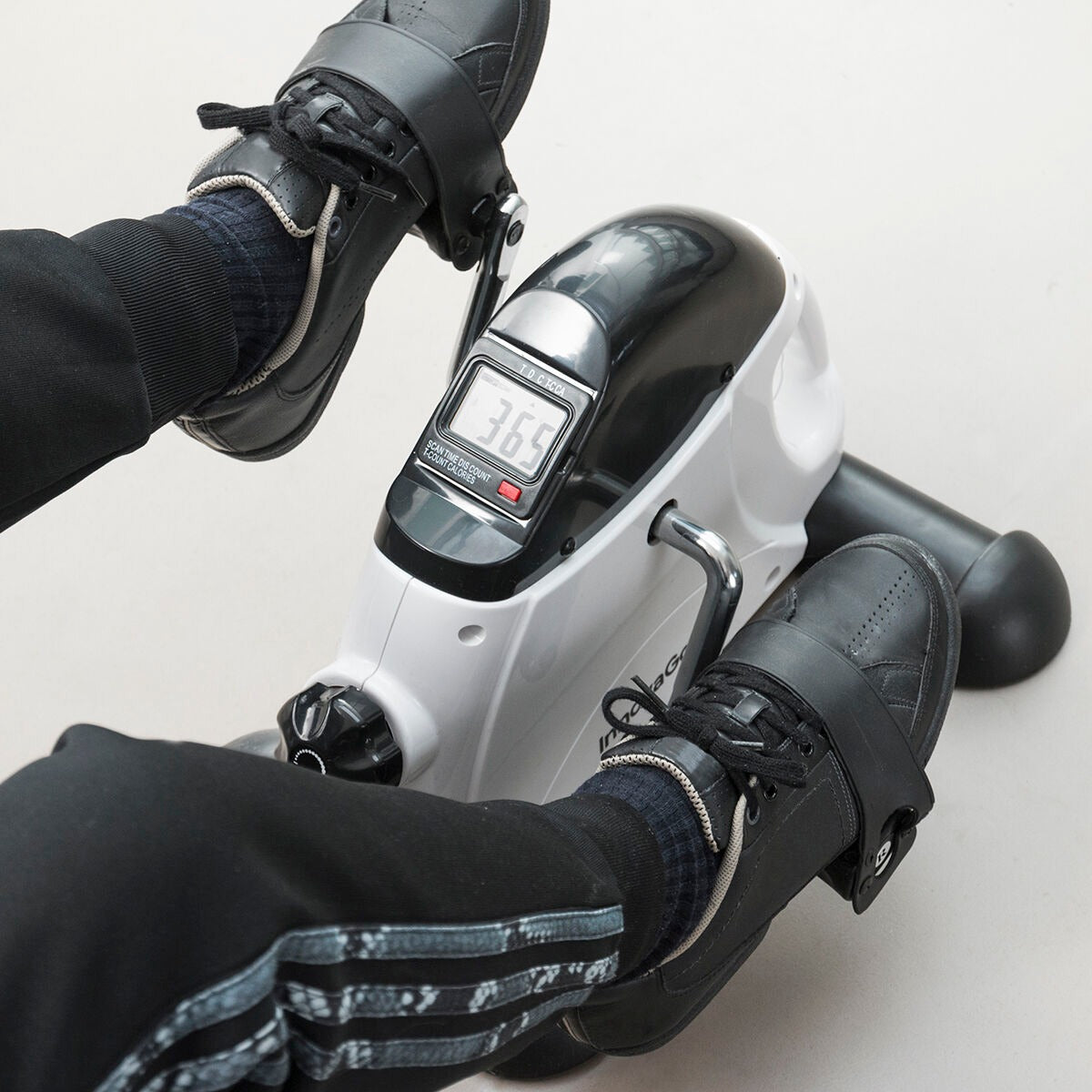 Mini-pédalier pour bras et jambes – Vélo d'appartement portable à faible impact pour la maison et le bureau