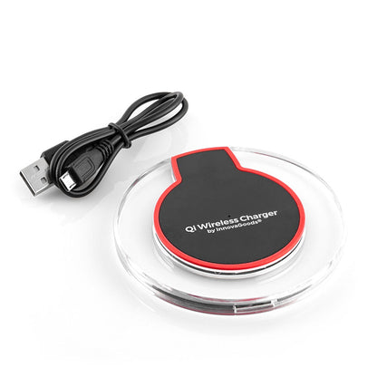 Universal Qi Wireless Charging Pad for Smartphones with Cable