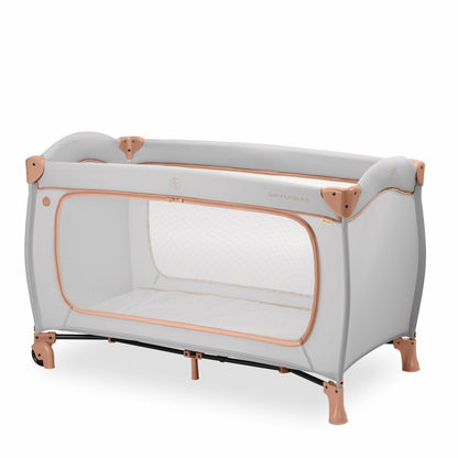 Portable Foldable Baby Travel Cot & Playpen with Mesh Sides & Wheels