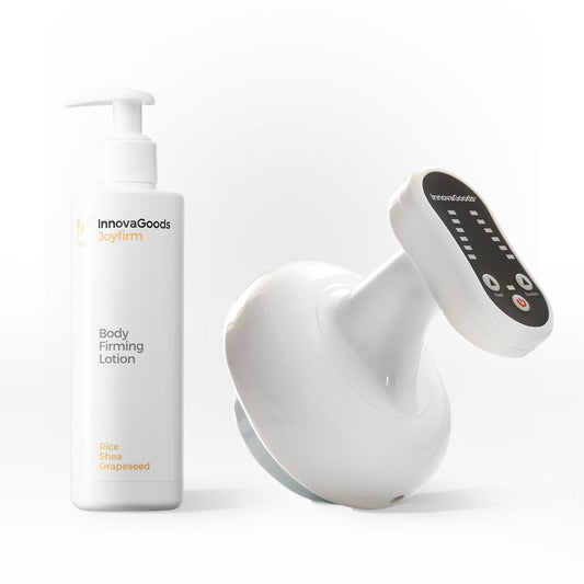 Anti-Cellulite Vacuum Body Massager & Firming Lotion Kit with Heat & Suction