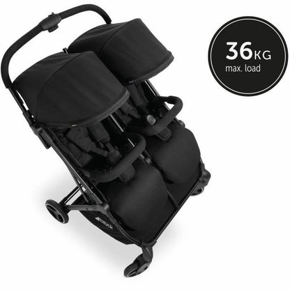 Best Foldable Twin Baby Stroller with Independent Canopies & Storage Basket