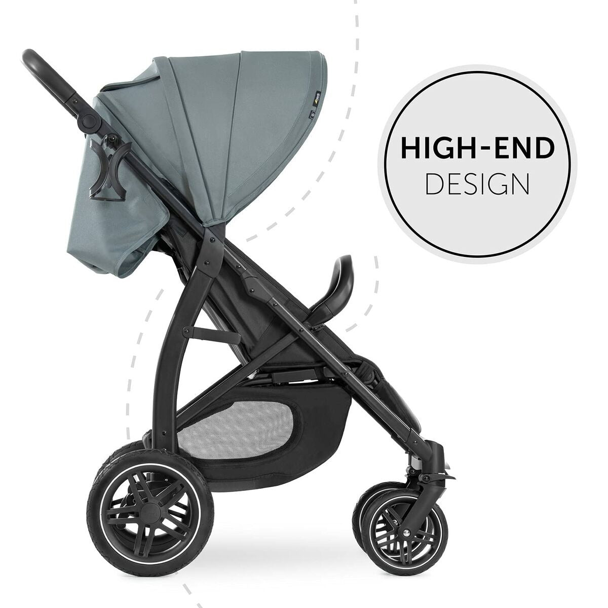 Lightweight Foldable Baby Stroller Pushchair with Sun Canopy & Cup Holder