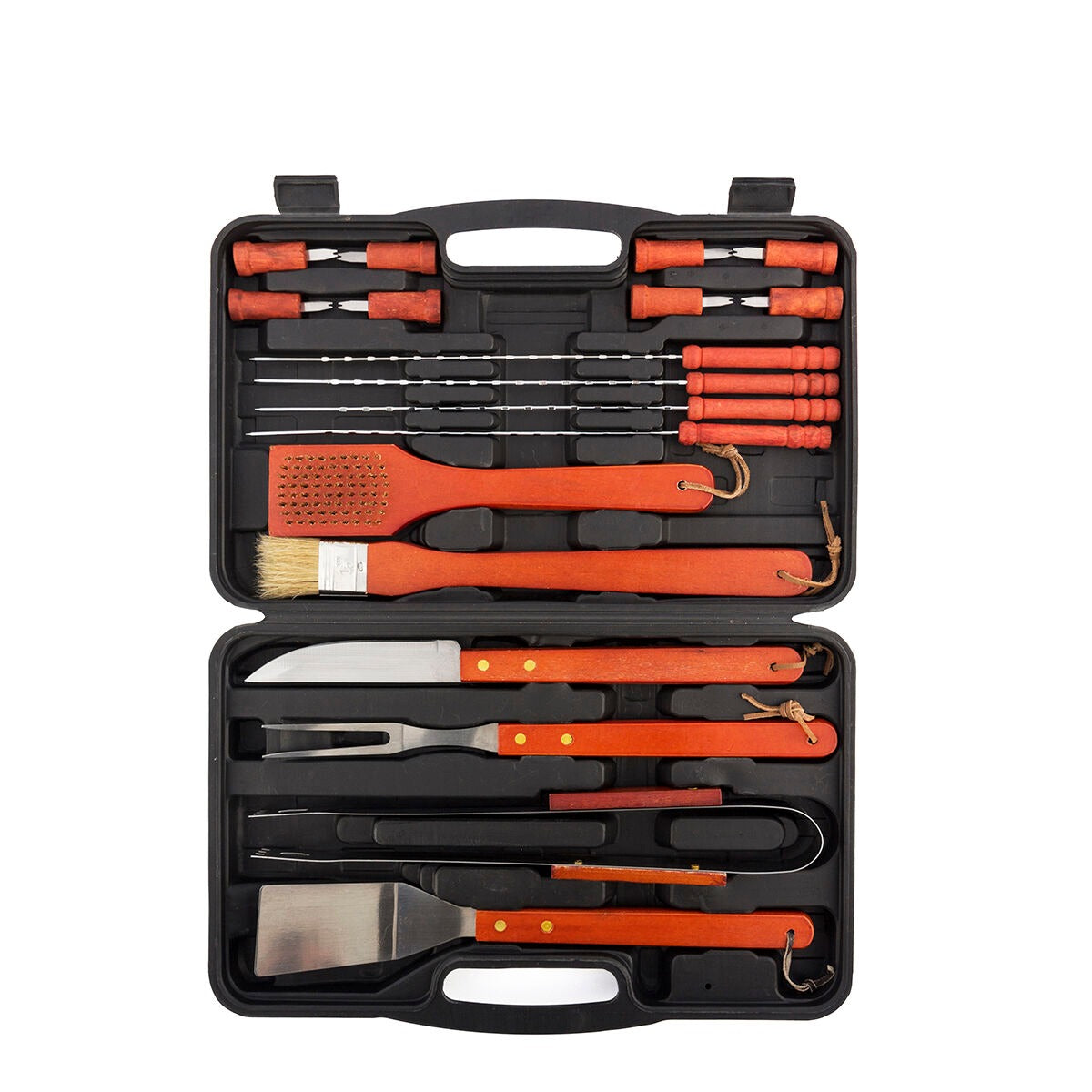 Premium 18-Piece Barbecue Tool Set – BBQ Grilling Accessories with Travel Case