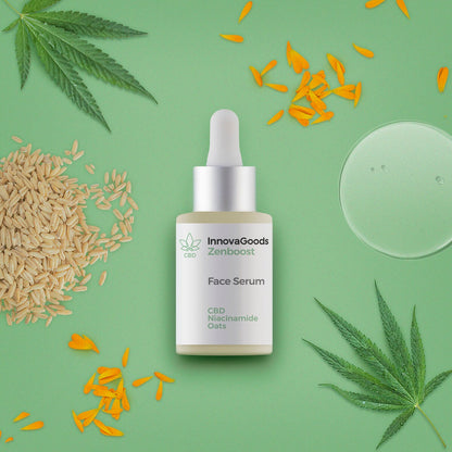 CBD-Gesichtsserum mit Niacinamid & Hafer – Zenboost Gesichtsserum 30ml