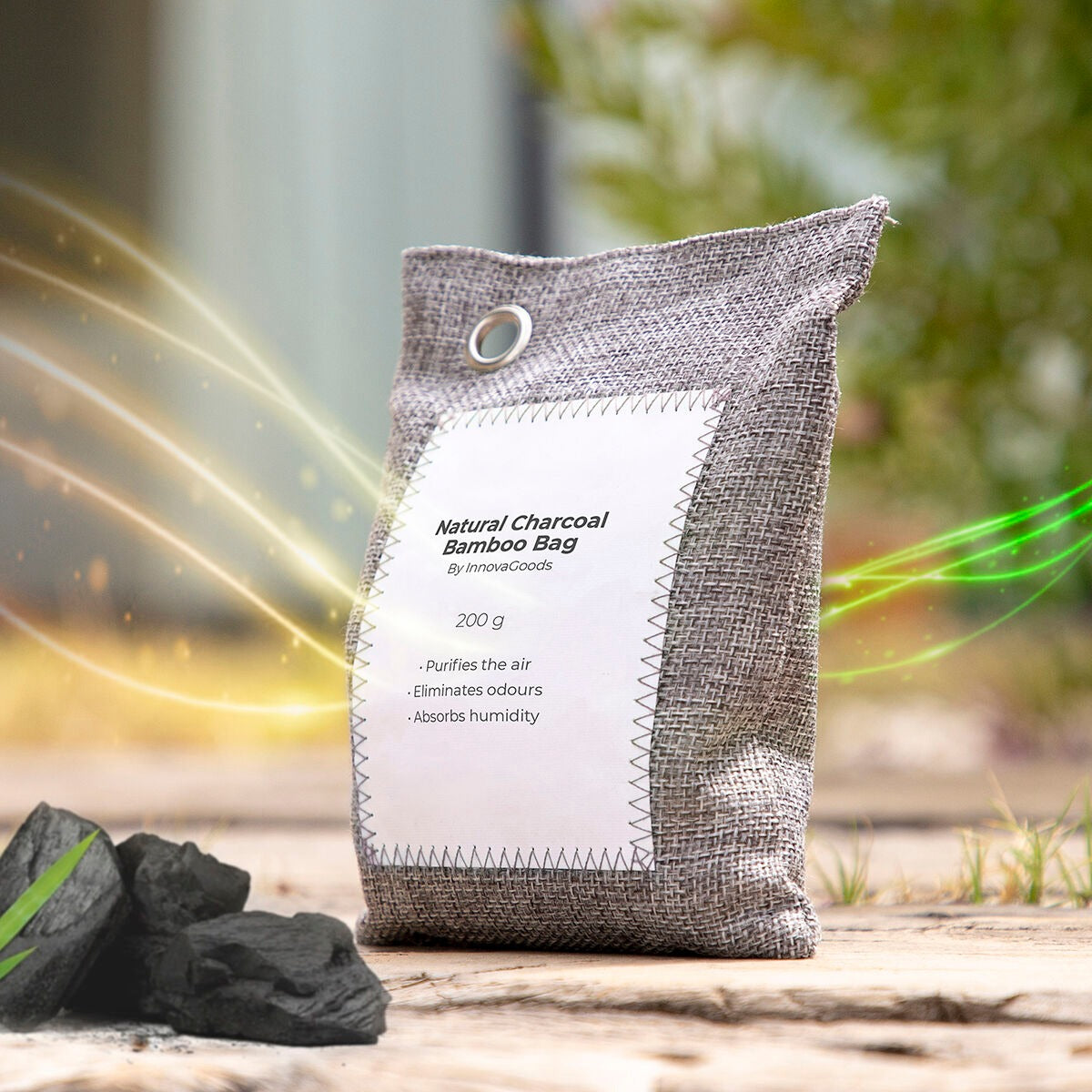 Bamboo Activated Charcoal Bags – Natural Odor & Moisture Absorber for Home, Closet & Car (2-Pack)