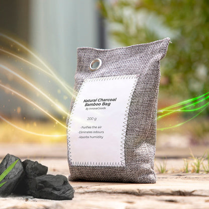 Bamboo Activated Charcoal Bags – Natural Odor & Moisture Absorber for Home, Closet & Car (2-Pack)