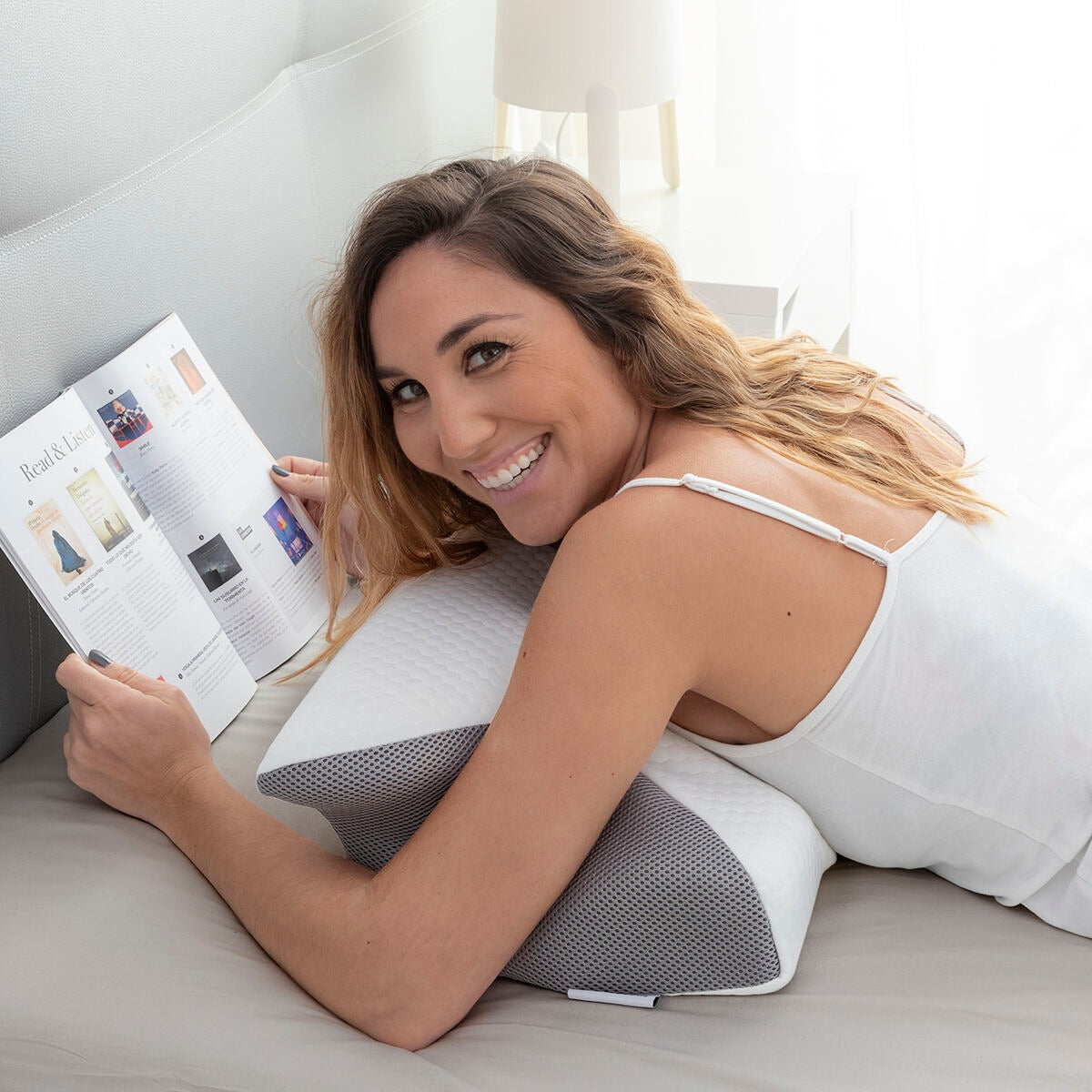 Oreiller cervical – Contours ergonomiques | Mousse à mémoire de forme pour le soutien cervical
