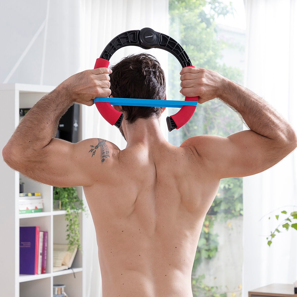 Verstellbarer Armtrainer mit Widerstand und Übungsanleitung