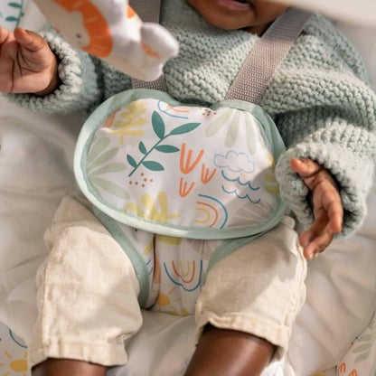 Portable Soothing Infant Rocker & Stationary Bouncer with Toy Bar