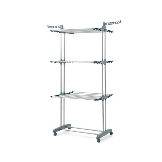 Innova Dolver Folding Vertical Clothes Dryer with Wheels – 24 Bars