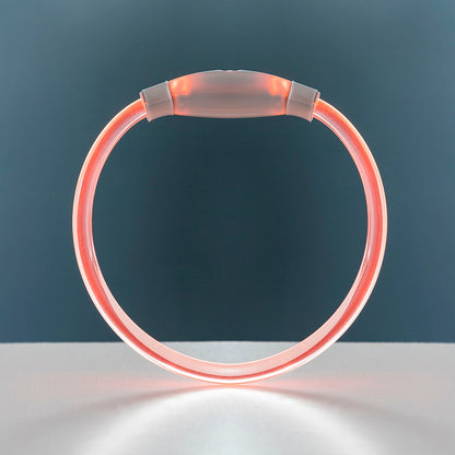 USB-wiederaufladbares LED Haustierhalsband – Verstellbares Leuchthalsband für Hunde & Katzen