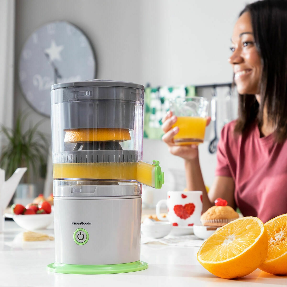 Portable Rechargeable Electric Citrus Juicer & Fruit Squeezer