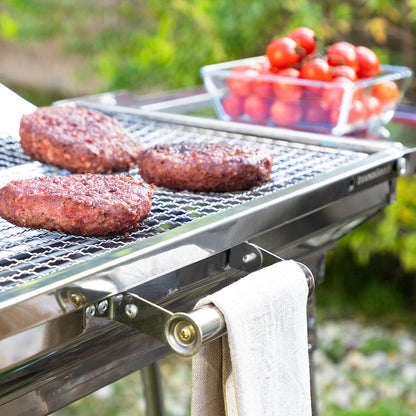 Portable Foldable Charcoal BBQ Grill – Stainless Steel Outdoor Barbecue with Large Cooking Surface