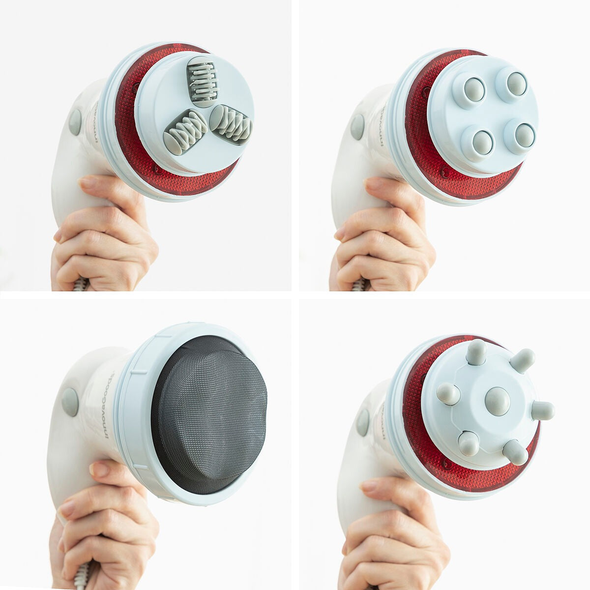 5-in-1 Anti-Cellulite Electric Body Massager with Infrared Heat & Interchangeable Heads