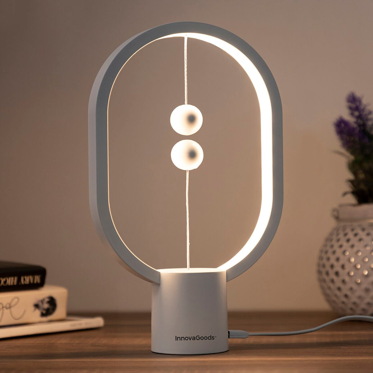 Magnetic Floating LED Lamp – Modern USB Rechargeable Decorative Table Light