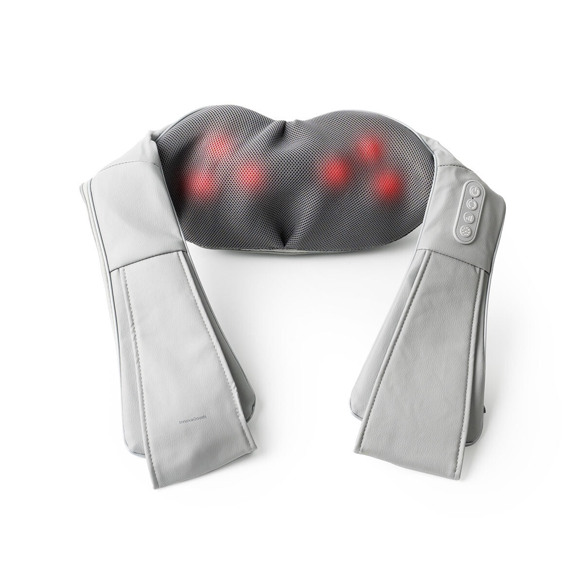 Electric Shiatsu Neck & Shoulder Massager – Heated Deep Tissue Massage Wrap