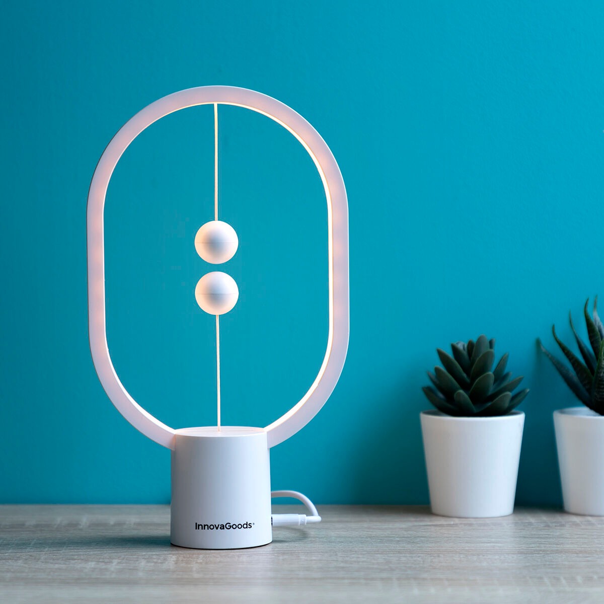 Magnetic Floating LED Lamp – Modern USB Rechargeable Decorative Table Light