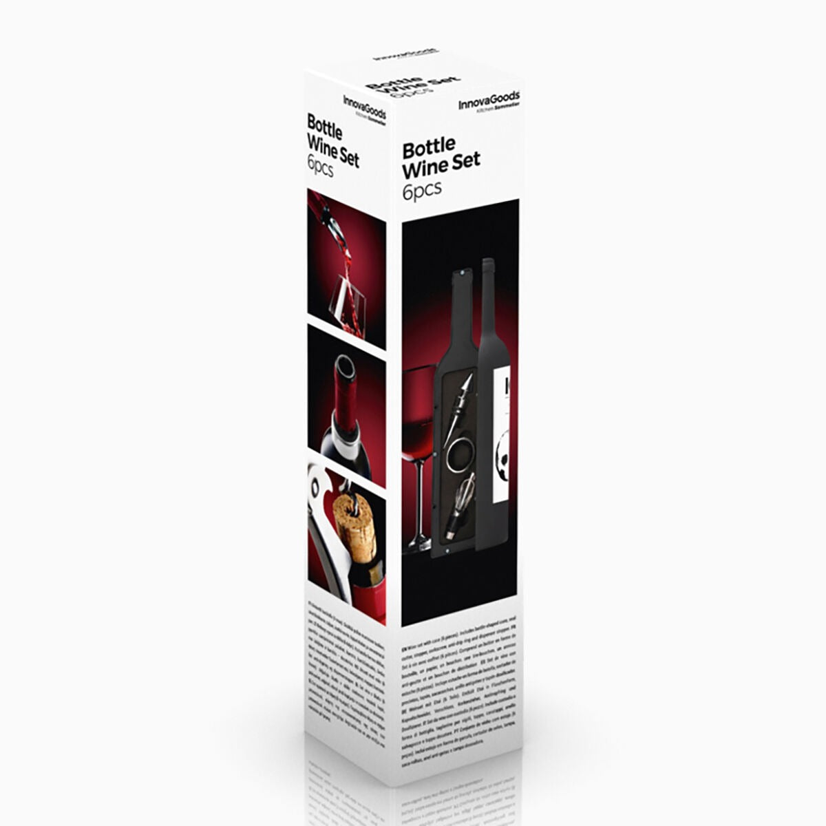 Coffret cadeau tire-bouchon et accessoires de vin 5 pièces