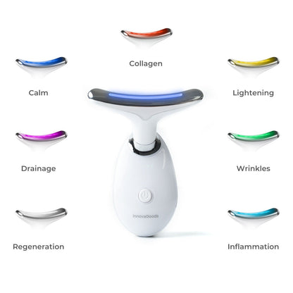 Electric LED Facial Massager – 7-Color Light Therapy, Heat & EMS Skin Care Device