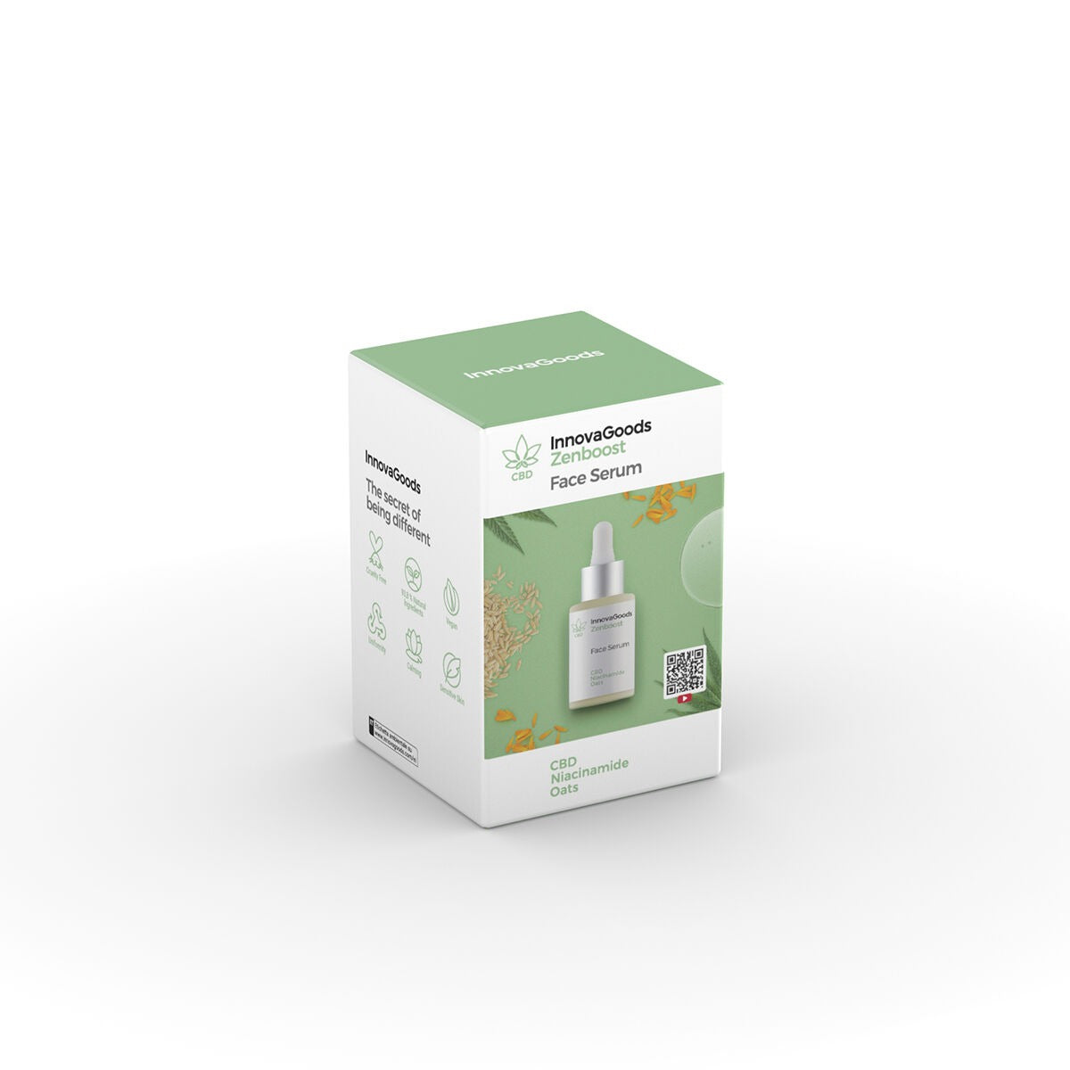 CBD-Gesichtsserum mit Niacinamid & Hafer – Zenboost Gesichtsserum 30ml