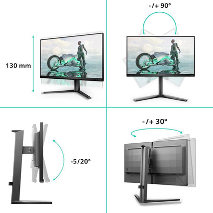 Philips Evnia 25" Gaming Monitor – 310Hz Overclock, 1ms Response Time, Adaptive-Sync & Low Input Lag