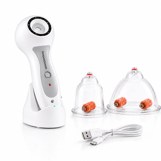 Rechargeable Anti-Cellulite Vacuum Massager with Suction Cups & Massage Rollers