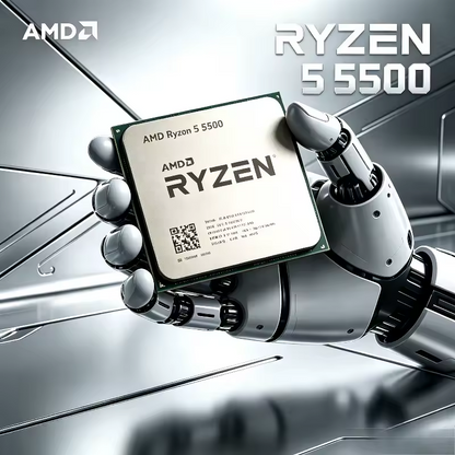 AMD Ryzen 5 5500 CPU Processor R5 5500 100% Brand New 6-Core Socket AM4 65W Desktop Game Computer CPU Without Cooler Fan