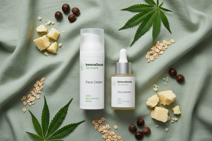 Natural ingredients flat lay