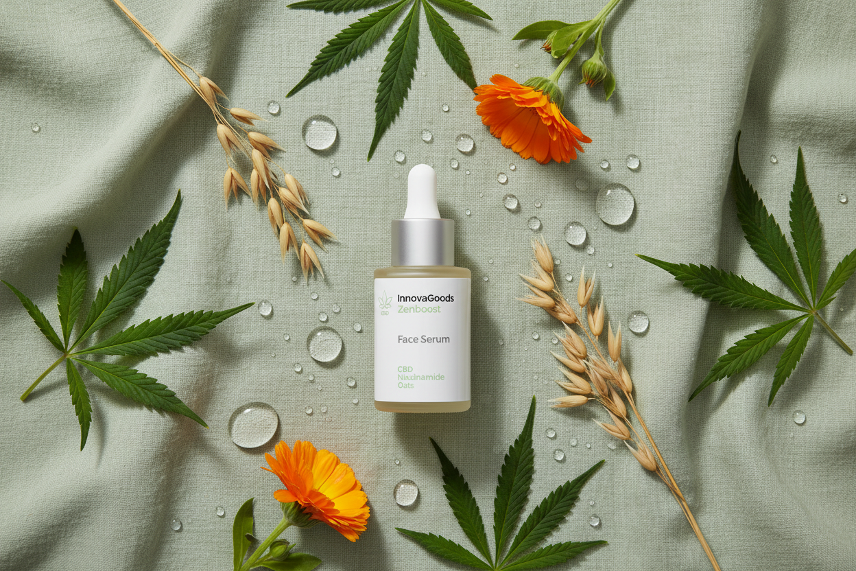 Natural ingredients flat lay