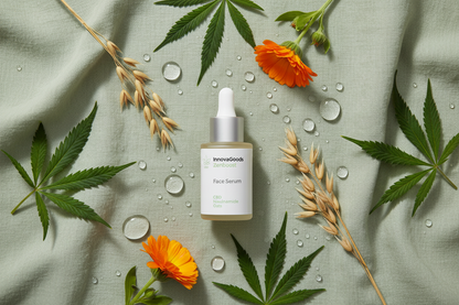 Natural ingredients flat lay