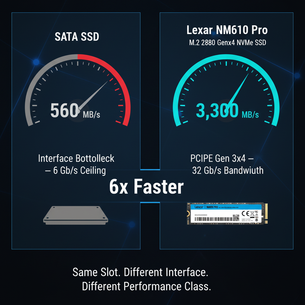 NVMe vs SATA comparison