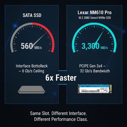 NVMe vs SATA comparison