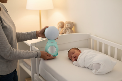 Parent placing in nursery
