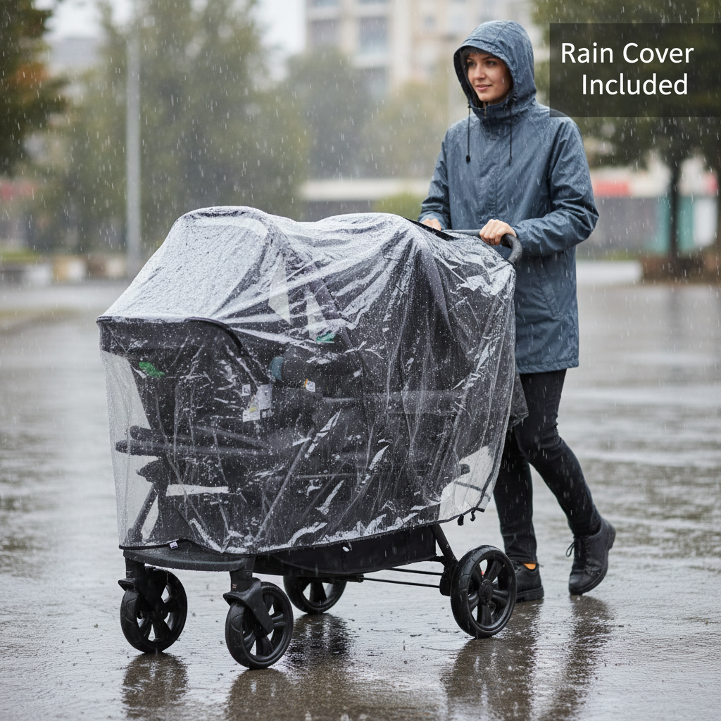 Rain cover in action