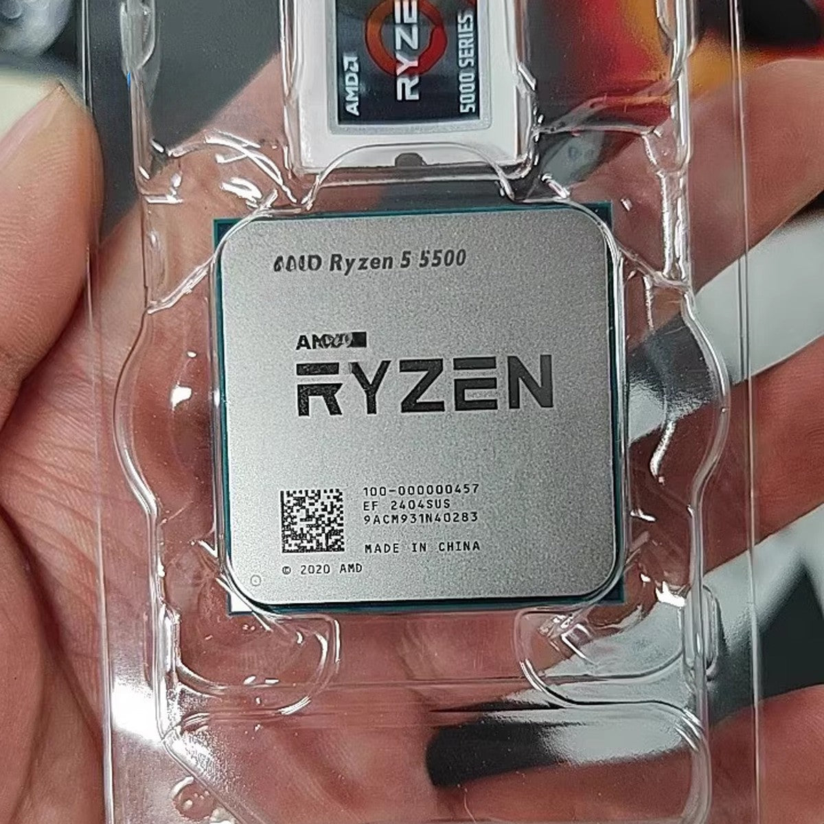 AMD Ryzen 5 5500 CPU Processor R5 5500 100% Brand New 6-Core Socket AM4 65W Desktop Game Computer CPU Without Cooler Fan