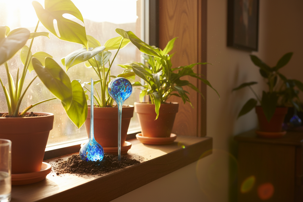 Sunny windowsill lifestyle