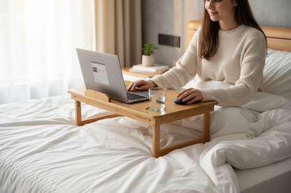 Work from bed lifestyle